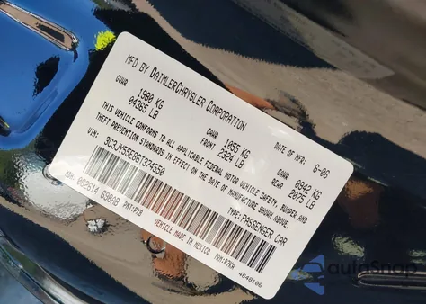 2006 Chrysler Pt Cruiser Touring from USA, damaged, VIN 3C3JY55E86T374550